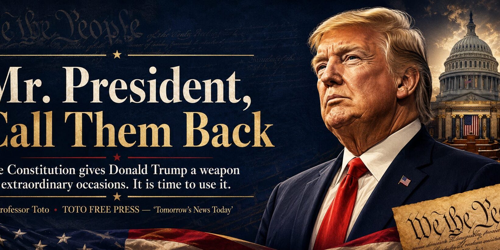 Mr. President, Call Them Back