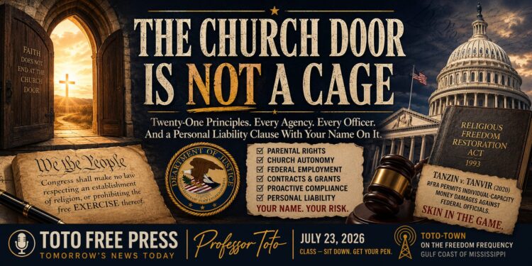 Huge Breaking news… The church door is no longer a cage!!!!