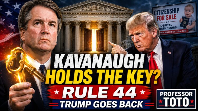 Does Kavanaugh Hold the Keys for Trump? Rule 44 could open the door to END BIRTHRIGHT CITIZENSHIP !!!