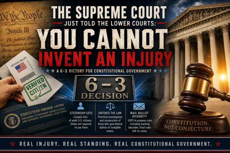 SCOTUS DELIVERS MASSIVE VICTORY TO ELECTION INTEGRITY.