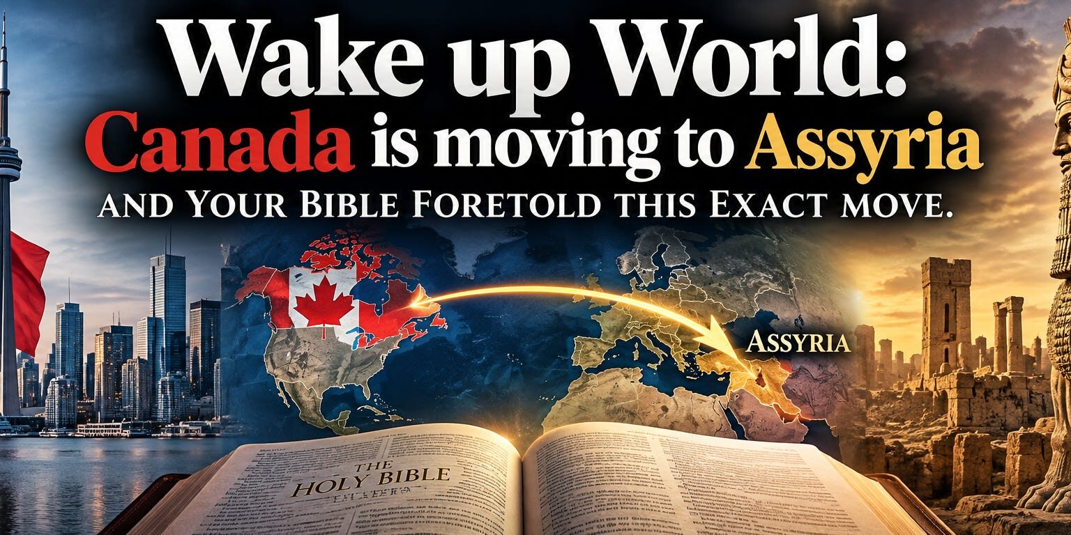 Wake up World: Canada is moving to Assyria and your Bible foretold this exact move.