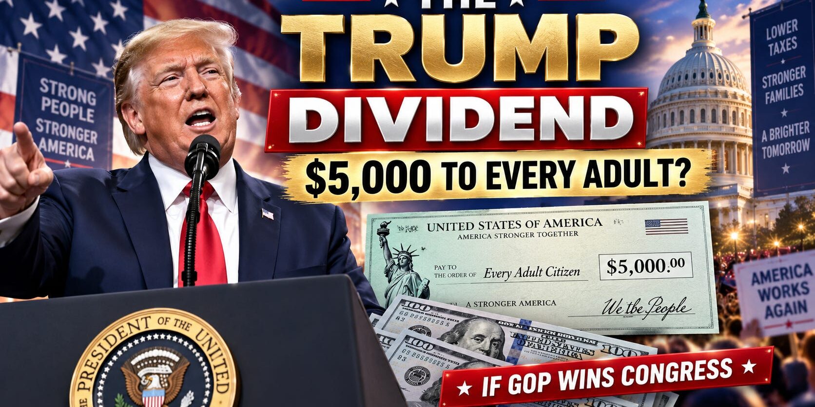 THE $5,000 CHECK IS NOT ABOUT THE MONEY. Trump Just Put His Name on Every Ballot in America.